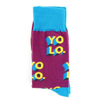 Men's "YOLO"Novelty Socks - NVS1905 - Bundle Bus