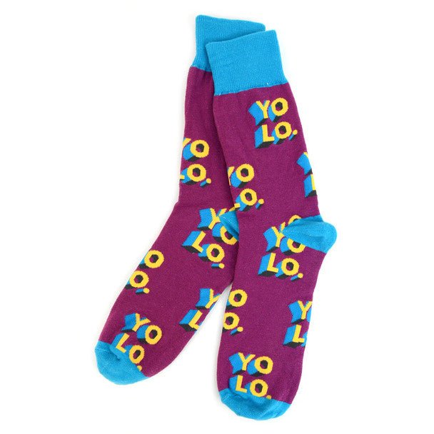 Men's "YOLO"Novelty Socks - NVS1905 - Bundle Bus