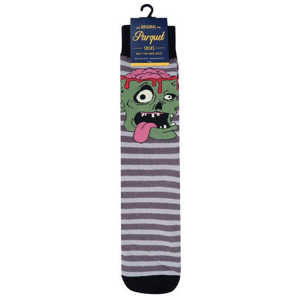 Men's Zombie Halloween Novelty Socks - NVS19515-GRY - Bundle Bus