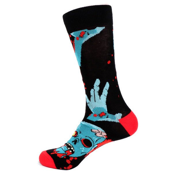 Men's Zombie Novelty Socks - NVS19512-BK - Bundle Bus