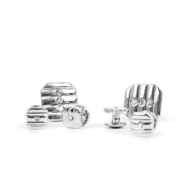 Metal Cufflink & 4 Stud Set CSS2503 - Bundle Bus