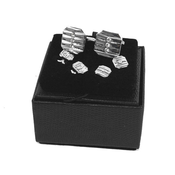 Metal Cufflink & 4 Stud Set CSS2503 - Bundle Bus