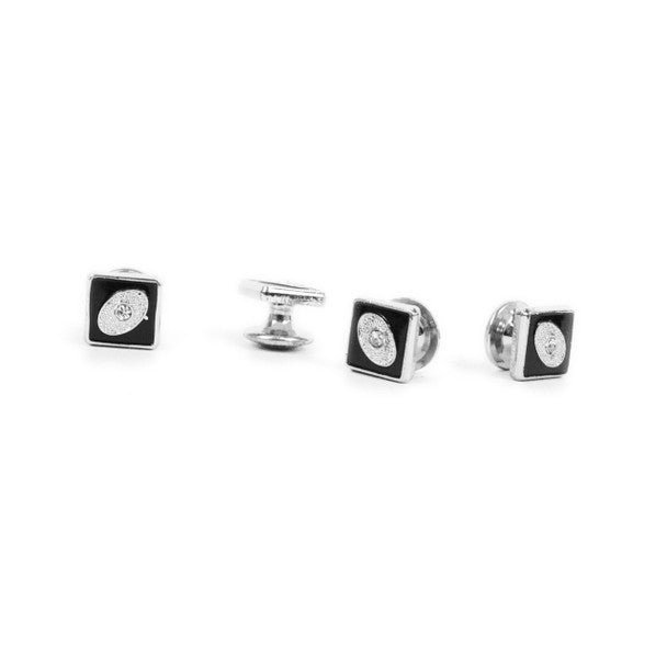 Metal Cufflink & 4 Stud Set CSS2506 - Bundle Bus