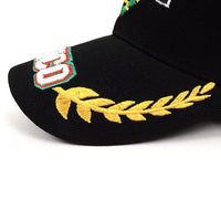 Mexico Black 3D Embroidered Baseball Cap, Hat EBC10300 - Bundle Bus