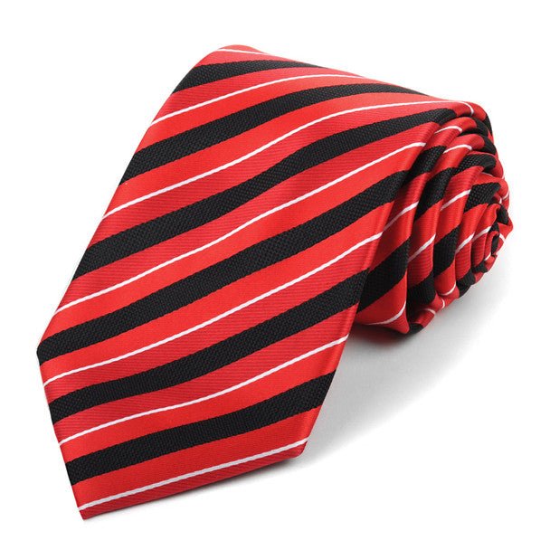 Microfiber Poly Woven Striped Tie - MPW5922 - Bundle Bus