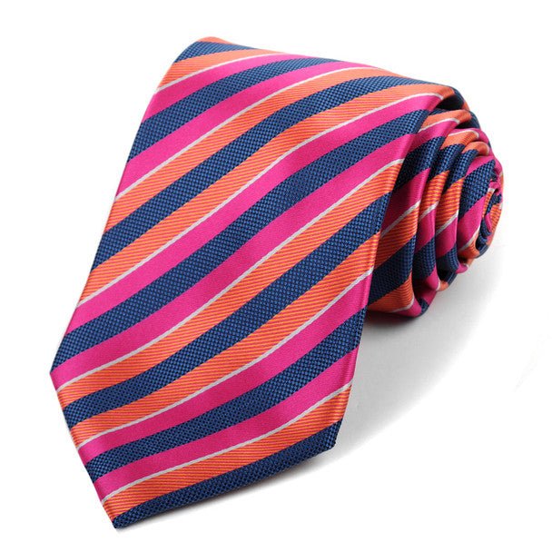 Microfiber Poly Woven Striped Tie - MPW5922 - Bundle Bus