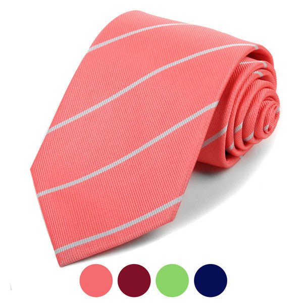 Microfiber Poly Woven Striped Tie - MPW5931 - Bundle Bus