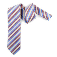 Microfiber Poly Woven Striped Tie - MPW5932 - Bundle Bus