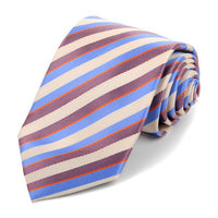 Microfiber Poly Woven Striped Tie - MPW5932 - Bundle Bus