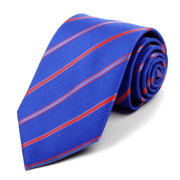 Microfiber Poly Woven Striped Tie - MPW5943 - Bundle Bus