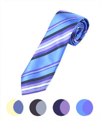 Microfiber Poly Woven Tie SLIM 2.75" MPWS5231 - Bundle Bus