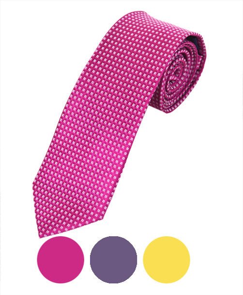 Microfiber Poly Woven Tie SLIM 2.75" MPWS5319 - Bundle Bus