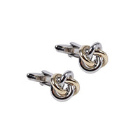 Mixed Metal Knot Cufflinks-CL1801 - Bundle Bus