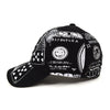 $ Money Black & White Flex-Fit 3D Embroidered Baseball Cap, Hat EBC10310 - Bundle Bus