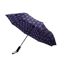 Nautical Anchor Auto Open Compact Umbrella-UM3217-NV - Bundle Bus