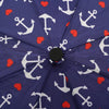 Nautical Anchor Auto Open Compact Umbrella-UM3217-NV - Bundle Bus