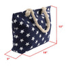 Navy Stars Ladies Tote Bag - LTBG1225-NV - Bundle Bus