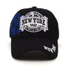 New York Black 3D Embroidered Baseball Cap, Hat EBC10285 - Bundle Bus