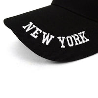 New York Black 3D Embroidered Baseball Cap, Hat EBC10285 - Bundle Bus