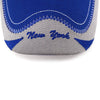 New York Blue & Gray 3D Embroidered Baseball Cap, Hat EBC10292 - Bundle Bus