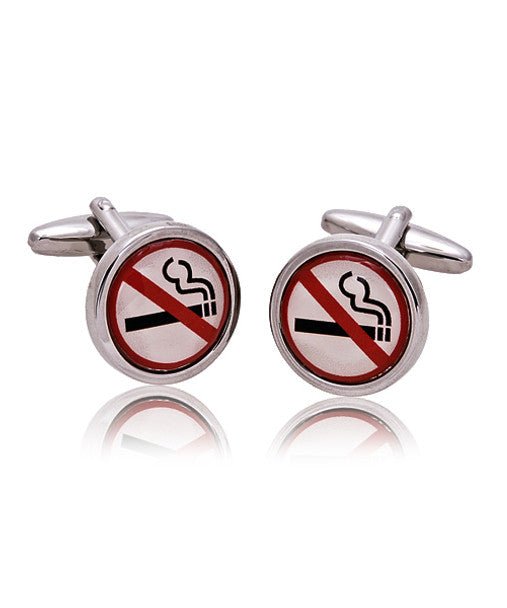 No Smoking Novelty Cufflink NCL1751 - Bundle Bus