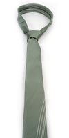 Olive Microfiber Poly Woven 2.25" Slim Panel Tie - MPPW1604 - Bundle Bus