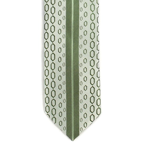 Olive Microfiber Poly Woven 2.25" Slim Panel Tie MPPW1622 - Bundle Bus