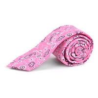 Paisley Cotton Slim Tie 2.5" - NVC-PAISLEY - Bundle Bus