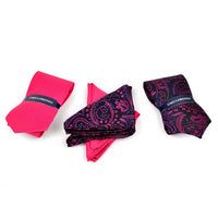 Paisley & Solid Tie with Matching Hanky Box Set - THX12-FA-1 - Bundle Bus