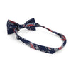 Paisley Wedding Cotton Banded Bow Tie - NFCB17116 - Bundle Bus