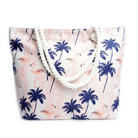 Palm Tree & Flamingo Summer Ladies Tote Bag -LTBG1234 - Bundle Bus