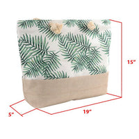 Palm Tree Leaves Summer Ladies Tote Bag - LTBG1221 - Bundle Bus