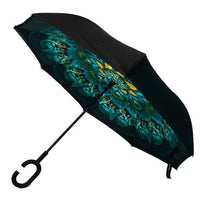 Peacock Double Layer Inverted Umbrella - UM18068 - Bundle Bus