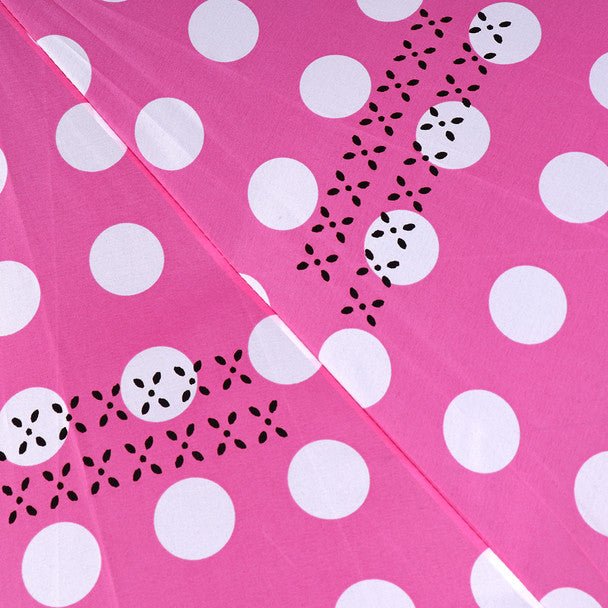 Pink Big Polka Dot Double Layer Inverted Umbrella - UM18063-1 - Bundle Bus