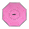 Pink Big Polka Dot Double Layer Inverted Umbrella - UM18063-1 - Bundle Bus