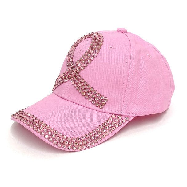 Pink Bling Studs Cap "Breast Cancer Hope" CP9598 - Bundle Bus