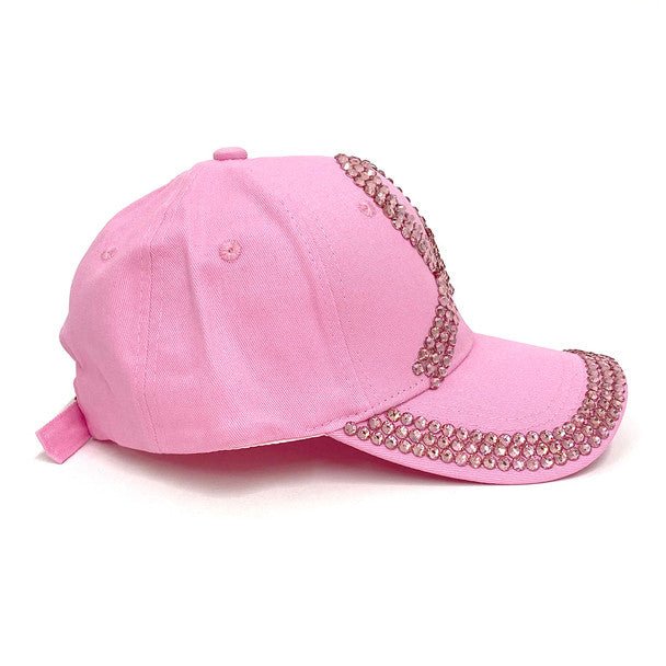 Pink Bling Studs Cap "Breast Cancer Hope" CP9598 - Bundle Bus