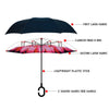 Pink Flower Double Layer Inverted Umbrella - IUM18056 - Bundle Bus