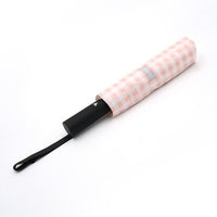 Pink Gingham Auto Open Compact Umbrella -UM3213-PK - Bundle Bus