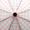 Pink Gingham Auto Open Compact Umbrella -UM3213-PK - Bundle Bus