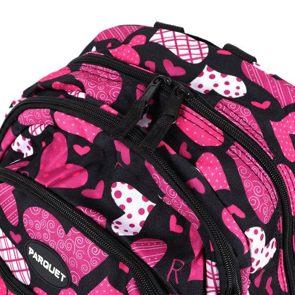 Pink Heart Pattern Novelty Backpack-NVBP-34 - Bundle Bus