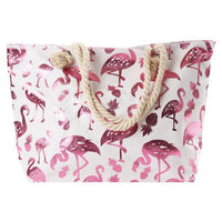 Pink Metallic Flamingo & Pineapple Ladies Tote Bag - LTBG1204 - Bundle Bus