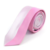 Pink Microfiber Poly Woven 2.25" Slim Panel Tie - MPPW1608 - Bundle Bus