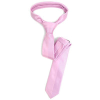 Pink Microfiber Poly Woven 2.25" Slim Panel Tie - MPPW1611-PK - Bundle Bus