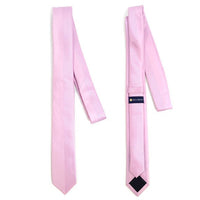 Pink Microfiber Poly Woven 2.25" Slim Panel Tie - MPPW1611-PK - Bundle Bus