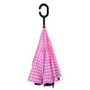 Pink Polka Dot Double Layer Inverted Umbrella - UM18063 - Bundle Bus