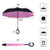 Pink Polka Dot Double Layer Inverted Umbrella - UM18063 - Bundle Bus