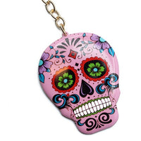 Pink Sugar Skull Tassel Keychain-31663LRO-G - Bundle Bus