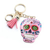 Pink Sugar Skull Tassel Keychain-31663LRO-G - Bundle Bus