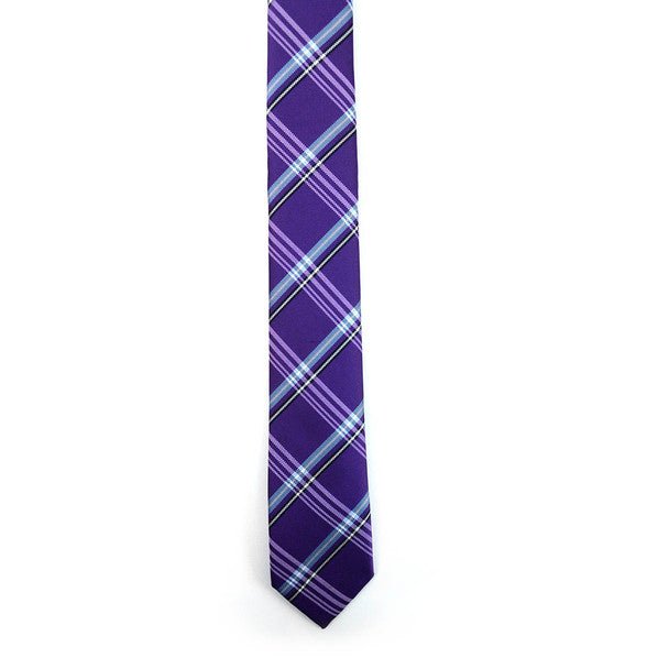 Plaid Microfiber Poly Woven 2.25" Slim Tie - MPWS5906 - Bundle Bus